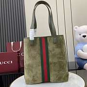 Gucci Ophidia medium tote bag Suede Green 36x30x12.5cm - 4