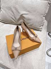 Louis Vuitton Nude Patent Heel 10cm - 1