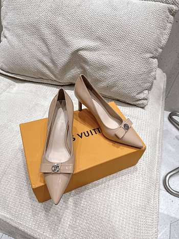 Louis Vuitton Nude Patent Heel 10cm