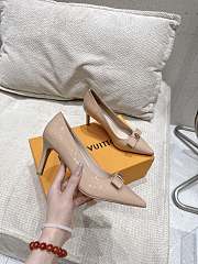 Louis Vuitton Nude Patent Heel 10cm - 2