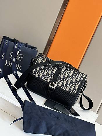 Dior 8 Bag with Strap Beige and Black 26x18x6cm