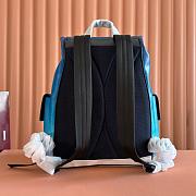 Gucci Chroma GG Large backpack in blue 46x35x12cm - 4