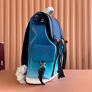 Gucci Chroma GG Large backpack in blue 46x35x12cm - 3