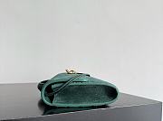 Bottega Veneta Andiamo Clutch Intrecciato suede green - 31*13*3cm - 3