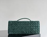 Bottega Veneta Andiamo Clutch Intrecciato suede green - 31*13*3cm - 2