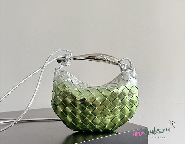 Bottega Veneta Baby Sardine Fresh mint/silver 20x12.5x12cm - 1