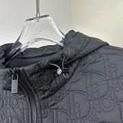 Dior Oblique Hooded Blouson Jacket Black Cotton-Blend Knit - 2