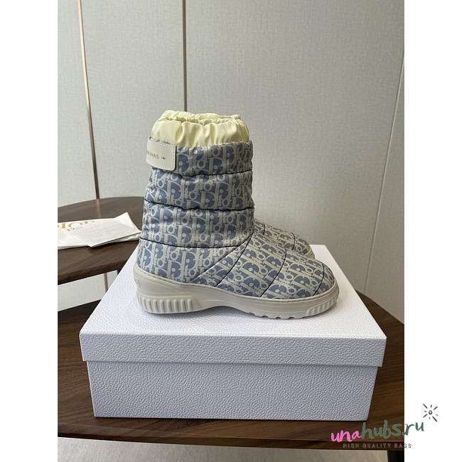 Dior DiorAlps Frost Ankle Boot Deep Beige and Blue - 1