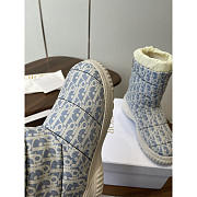 Dior DiorAlps Frost Ankle Boot Deep Beige and Blue - 5