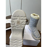 Dior DiorAlps Frost Ankle Boot Deep Beige and Blue - 4