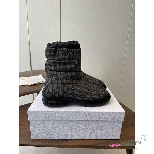 Dior DiorAlps Dior Frost Ankle Boot Deep Gray and Black - 1