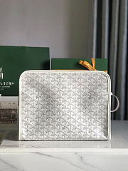 Goyard Jouvence Toiletry Bag White 30x23×7.5cm - 4