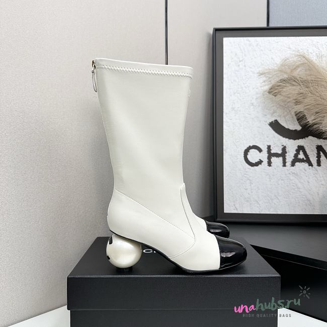 Chanel White Boot - 1
