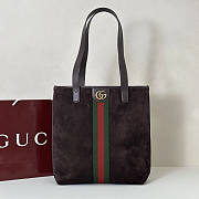 Gucci Ophidia medium tote bag Suede Brown 36x30x12.5cm - 1