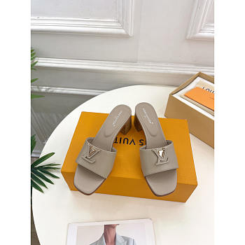 Louis Vuitton LV Mare Mule Sandals Galet Gray 4.5cm