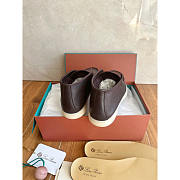 Loro Piana Open Walk Leather Boots In Dark Chocolate Brown - 2