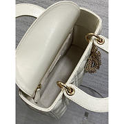 Dior Small Lady Dior My ABCDior Bag White 20cm - 5