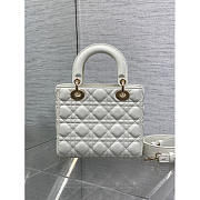 Dior Small Lady Dior My ABCDior Bag White 20cm - 3