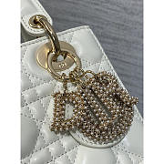 Dior Small Lady Dior My ABCDior Bag White 20cm - 2