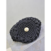  YSL Cassandre Large Tote In Crochet Black 35x13x13cm - 5