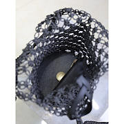  YSL Cassandre Large Tote In Crochet Black 35x13x13cm - 2