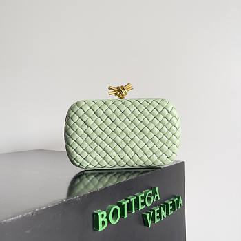 Bottega Veneta Knot Bag In Light Mint Green 20.5x6x12.5cm