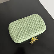 Bottega Veneta Knot Bag In Light Mint Green 20.5x6x12.5cm - 5