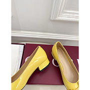 Gucci Ballet Flat With Half Horsebit Yellow Patent - 2