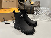 Louis Vuitton Ruby Flat Ankle Black Boot - 1