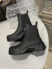 Louis Vuitton Ruby Flat Ankle Black Boot - 2