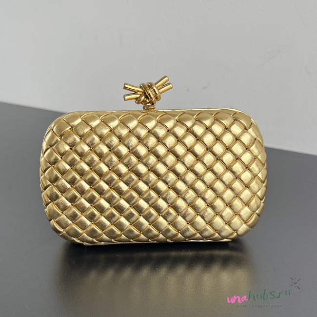 Bottega Veneta Knot Gold 20x12x5.5cm - 1