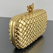 Bottega Veneta Knot Gold 20x12x5.5cm - 4