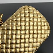 Bottega Veneta Knot Gold 20x12x5.5cm - 2