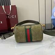 Gucci Ophidia mini bag Green Suede 18.5x12x12cm - 1