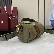 Gucci Ophidia mini bag Green Suede 18.5x12x12cm - 4