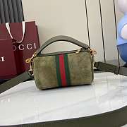 Gucci Ophidia mini bag Green Suede 18.5x12x12cm - 3