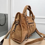 Balenciaga City Bag Tan Suede 38x10x27cm - 4