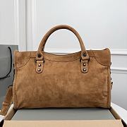 Balenciaga City Bag Tan Suede 38x10x27cm - 2
