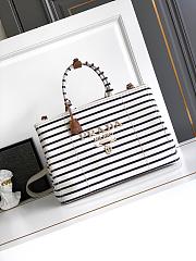 Prada Striped canvas tote bag 43x30x20cm - 1