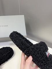 Balenciaga Furry Slide Black - 3