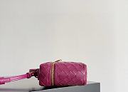 Bottega Veneta Bang Bang Intrecciato Vanity Case Pink 22x12.5x5cm - 5