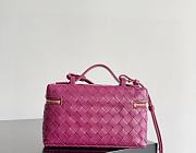 Bottega Veneta Bang Bang Intrecciato Vanity Case Pink 22x12.5x5cm - 3