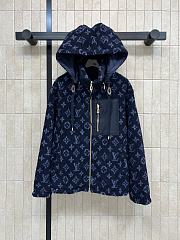 Louis Vuitton Denim-Effect Monogram Fleece Jacket - 1