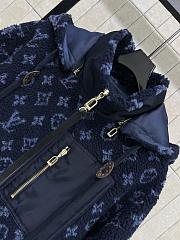 Louis Vuitton Denim-Effect Monogram Fleece Jacket - 4