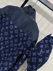 Louis Vuitton Denim-Effect Monogram Fleece Jacket - 3