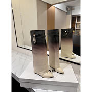 Givenchy Ombré Leather Shark Lock Knee-Length Boots - 1