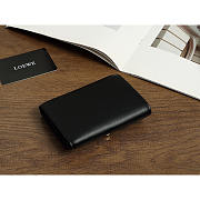 Loewe Pebble Leather Wallet Black 12x9.5x3cm - 4