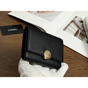 Loewe Pebble Leather Wallet Black 12x9.5x3cm - 3