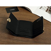 Loewe Pebble Leather Wallet Black 12x9.5x3cm - 2