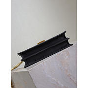 YSL Cassandra Leopard-Print Calf Hair Envelope Bag 22x16.5x5.5cm - 4